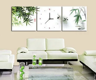 

Top Quality beautiful lovely triptich triptych cross stitch kit clock bamboo fish, timepieces included