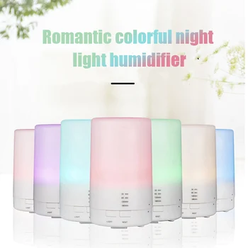 

Mini USB Ultrasonic Aroma Air Humidifier Oil Aroma Essential Diffuser Mist Maker With 7 Color night light for Bedroom Desk Car