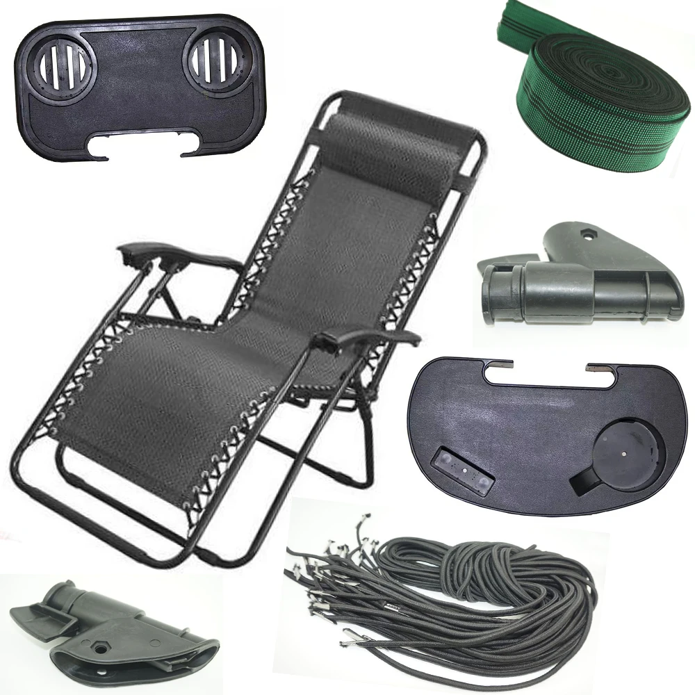 

Folding Zero Gravity Reclining Lounge Portable Garden Beach Camping Outdoor Chair Sun Loungers Part