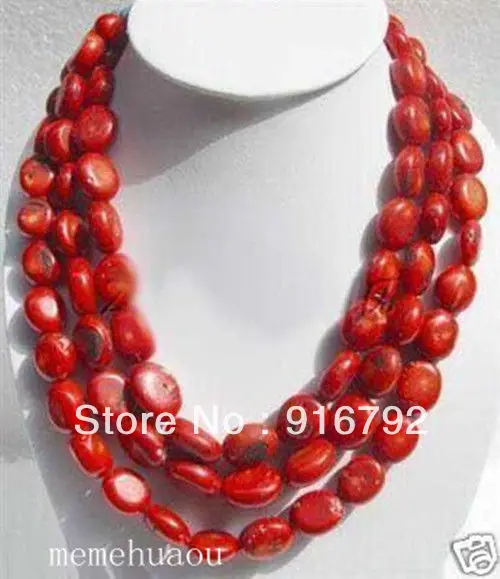 

free shipping >>>>>Long 50'' beautiful Fashion Jewelry red Coral Necklace