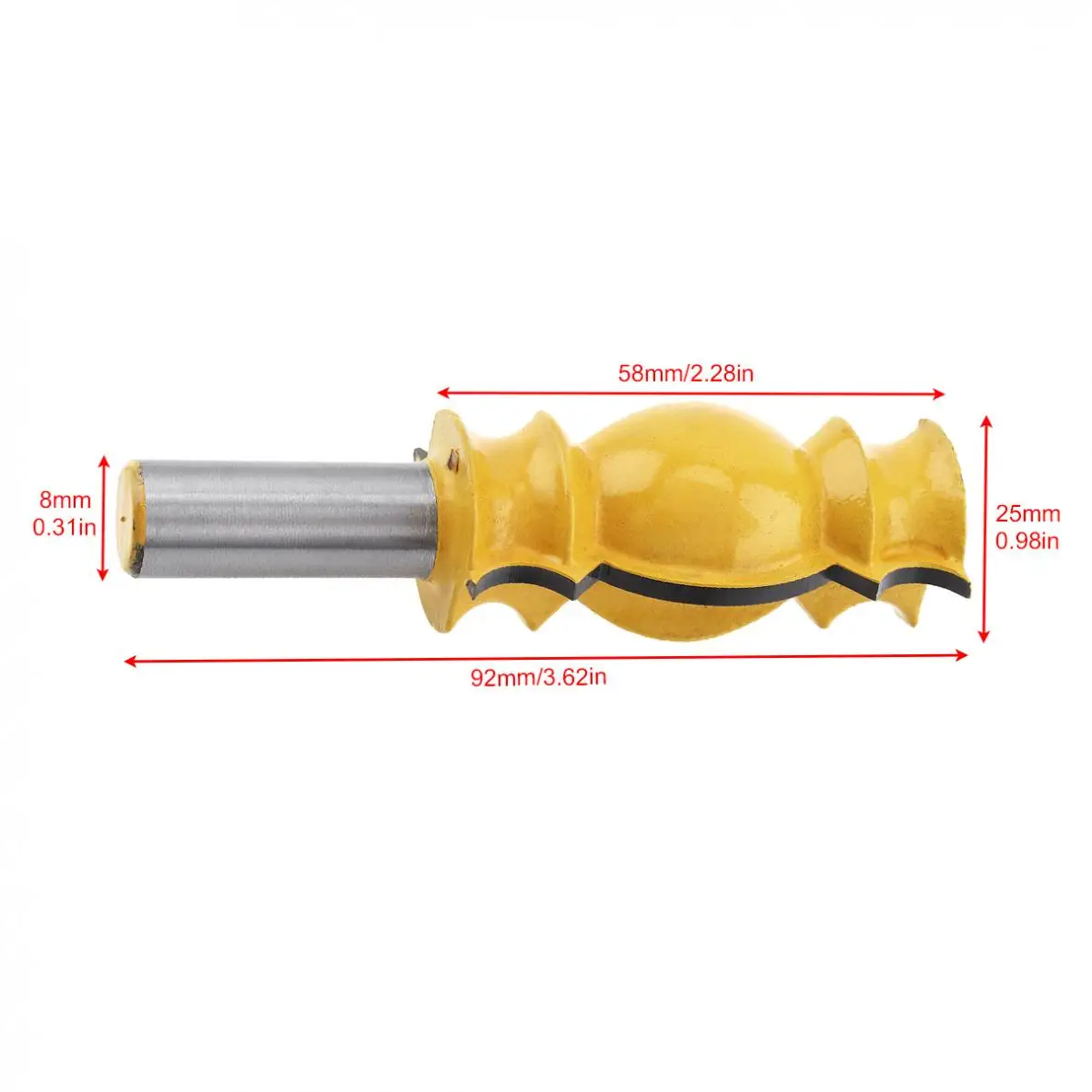 TORO 1 / 2 Angle Milling Cutter Crown Handrail Knife Ceiling Line Ceiling Knife Engraving Machine Milling Cutter