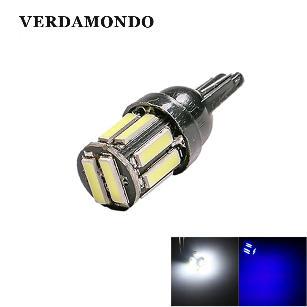 1 шт. W5W 10 7020 SMD Автомобильные светодиодные лампы T10 194 168 Замена клиновидного типа