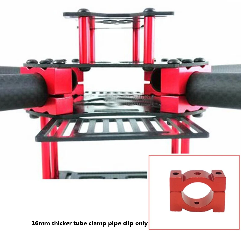 

RC model aircraft 16mm thicker tube clamp pipe clip motor seat holder for quadcopter hexacopter multicopter rack 400 450 frame