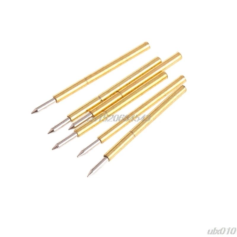 

100 Pcs Dia 1.02mm Length 15.85mm 100g Spring Test Probe Pogo Pin Tool P75-B1 S18 Drop Ship