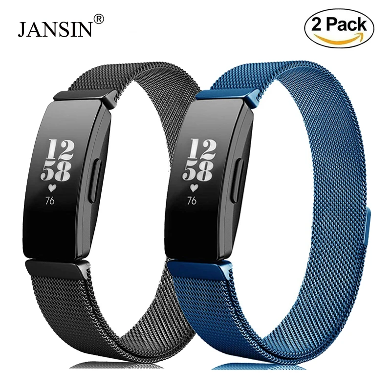 

Milanese Loop Bands for Fitbit Inspire/Inspire HR Stainless Steel Strap Adjustable magnetic buckle Sports Wristband Bracelet