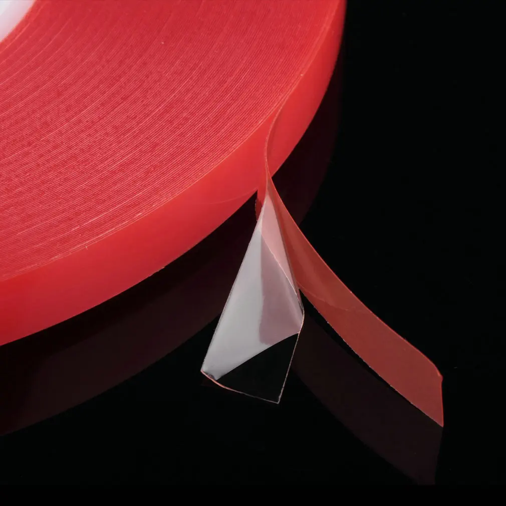 2 мм 50 м прочная акриловая клейкая красная пленка прозрачный, двусторонний стикер ленты для мобильного телефона панель ЖК-дисплей экран дисплея Горячая