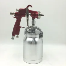 SAT1179 всасывающая подача краски распылитель пистолет распылитель 1000 мл сопло 1,7 мм воздушный шланг автомобиля краска для лица аэрограф, пистолет-распылитель