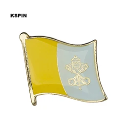 Vatican Banner Lapel Pin Badges For Clothes In Patches Rozety Papierowe Icon Backpack KS-0058 - Окраска металла: KS-0058
