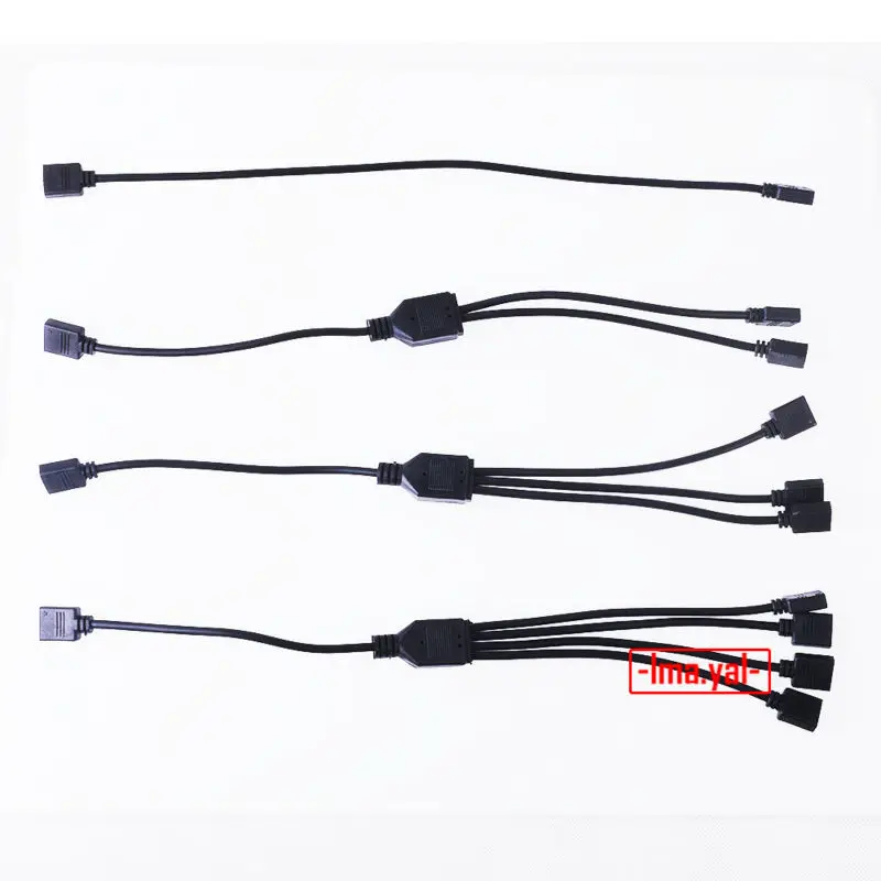 

4 Pin RGB Led Connector Cable 1 TO 2 /1 TO 3 /1 TO 4 Female to Female 4pin RGB Splitter Cable For 3528/5050/3014 RGB Strip LIGHT