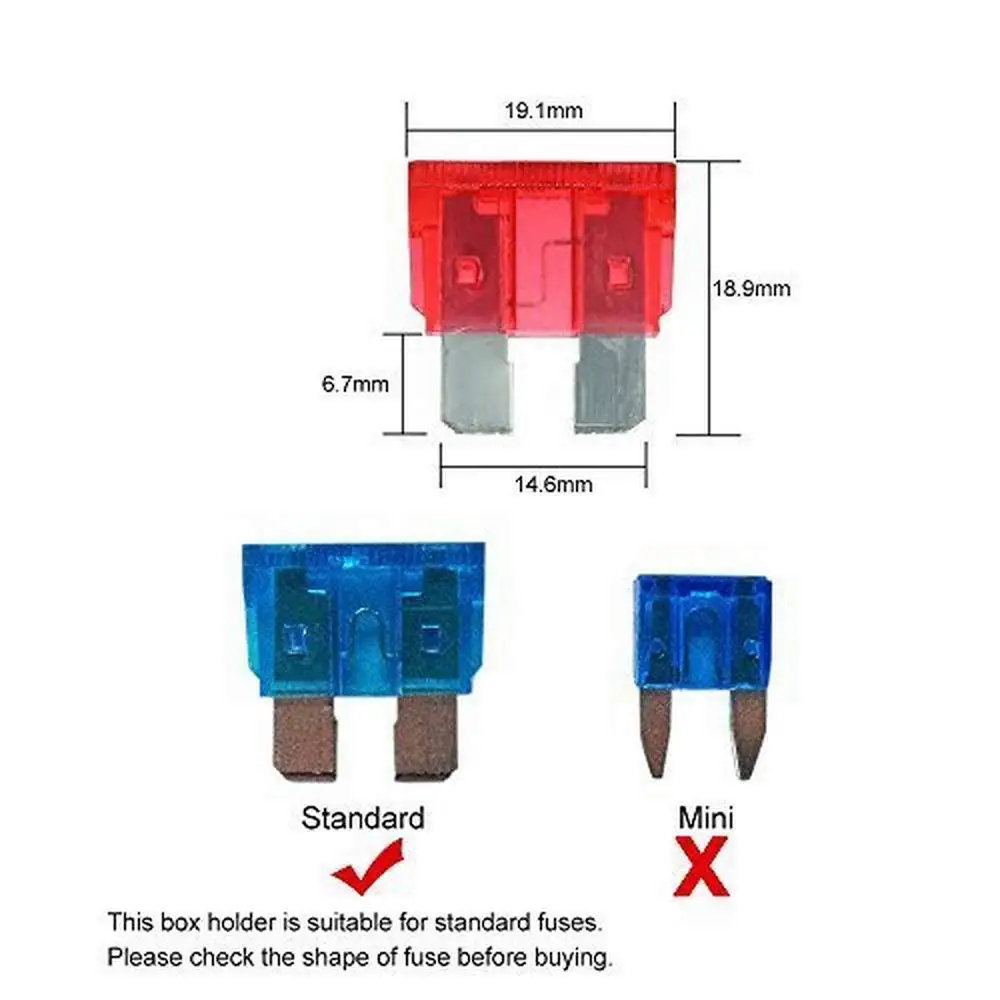 Jtron 6 way/10 Way Blade держатель предохранителя с светодиодный Предупреждение льный светильник для автомобиля лодки морской трайк 12 В 24 В Размер M