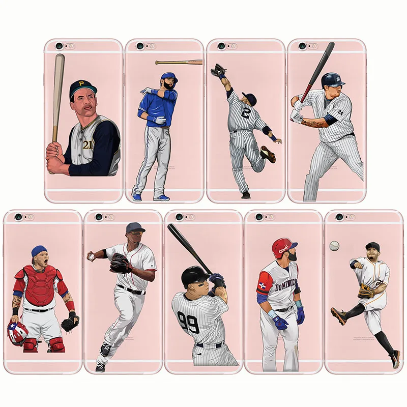 baseball cartoon Bryce Harper soft silicone phone cases cover Capinha Coque fundas capa for iPhone