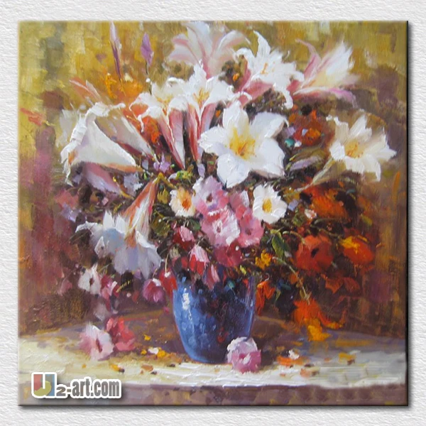 

Beautiful canvas art flowers pictures on the wall modern artist artwork for best friends gift high quality reproduction