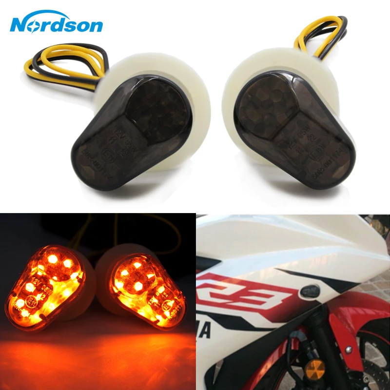 Светодиодная мотоциклетная лампа Nordson световой индикатор поворота мигающие