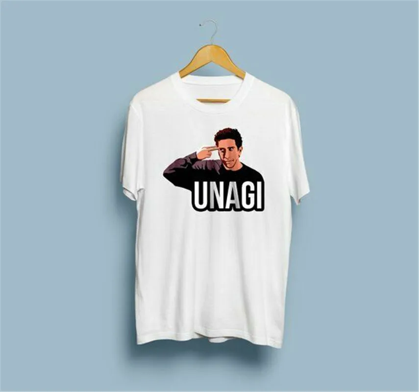 Unagi с героями телесериала друзья графическая футболка Ross рубашка унисекс