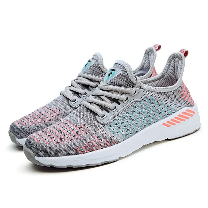 2018 New Mesh Running Shoes For Men Sneakers Outdoor Breathable Comfortable Athletic Flat Shoes Women Sports Shoes