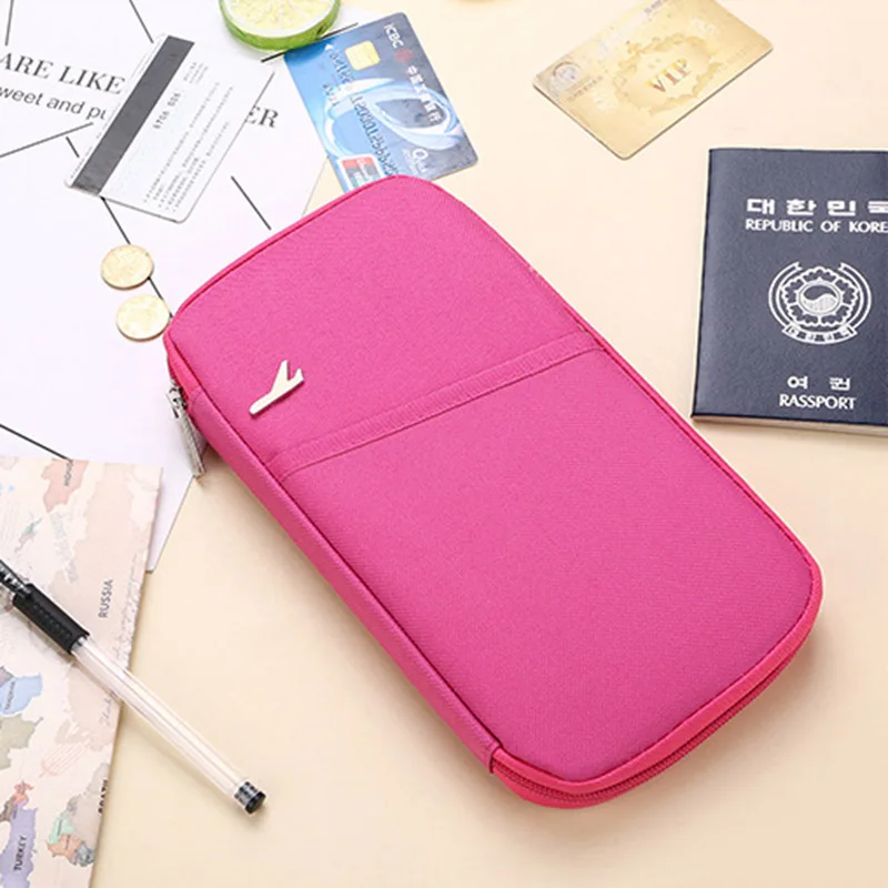 Passport Cover Travel Credit ID Card Holder Cover Money Wallet Document Organizer Men Women Multifunction Passport Bag PC0050 (5)