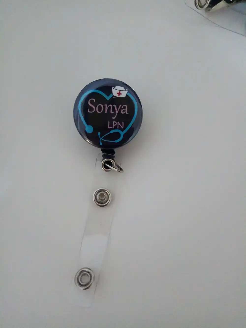 Personalized RN Nurse ID Badge Reel Nurse Graduation LPN BSN Custom name RN Retractable ID holder Blue Nurse Gift Same Day SHIPPING
