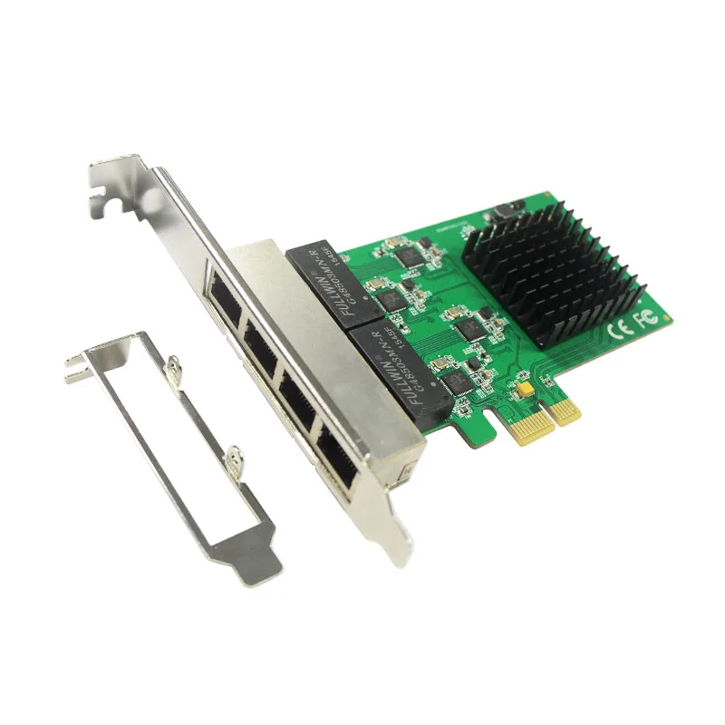 PCI-Express 4-порт Gigabit Ethernet сервер сетевой карты 10/100/1000 Мбит/с RTL8111 Чипсет