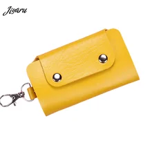 Кошельки для ключей для женщин и мужчин, 6 колец, держатель для ключей, органайзер для менеджера, искусственная кожа, пряжка, портмоне для ключей, автомобильный брелок для женщин и мужчин