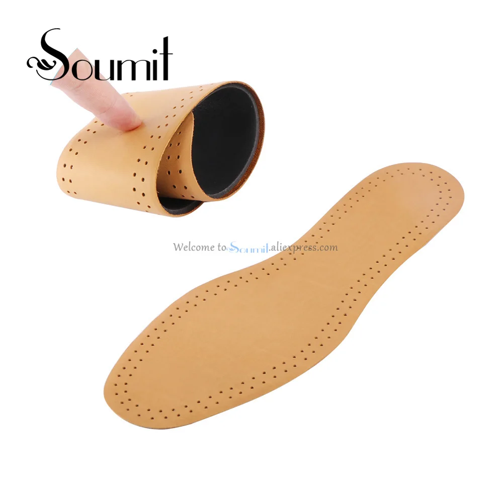 Soumit New Style Breathable Lightweight Leather Insole Genuine Soft
