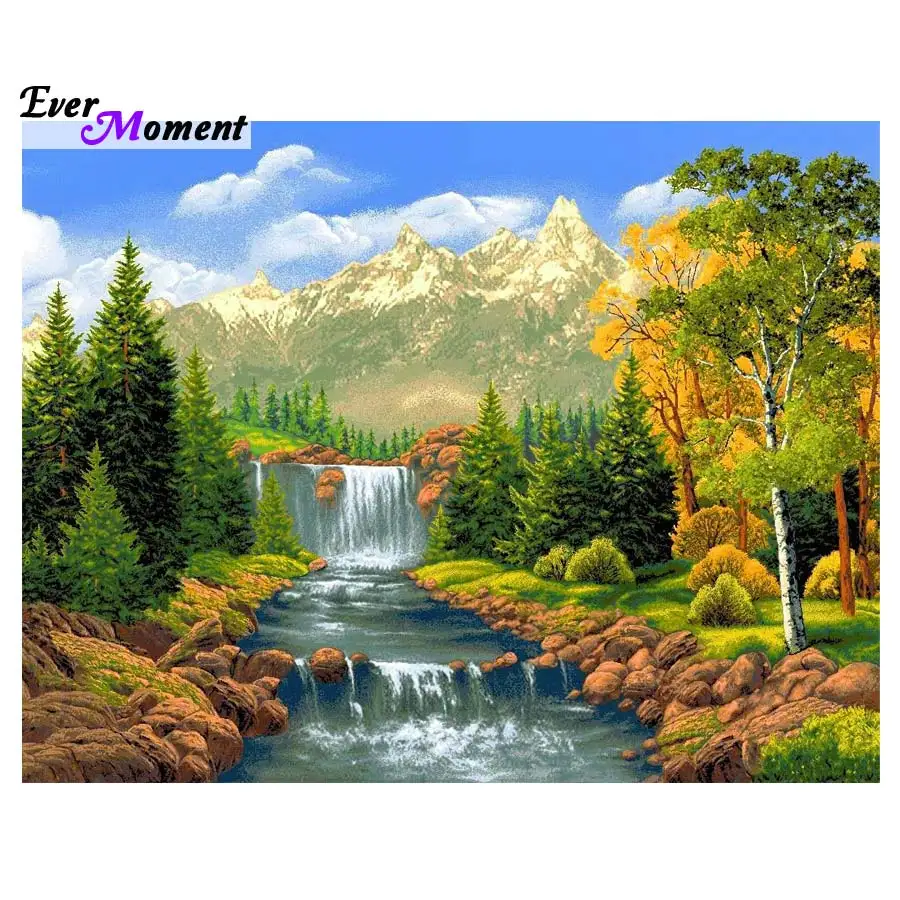 

5D Diamond Embroidery Landscape Waterfall DIY Diamond Painting Diamond Mosaic Crafts Gifts Diamond Pattern Rhinestones ASF521