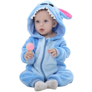

Baby rompers Newborn Cartoon Animal Winter Baby Boy Girl Overalls Christmas gift Coral Fleece Pijama roupa de bebe recem nascido