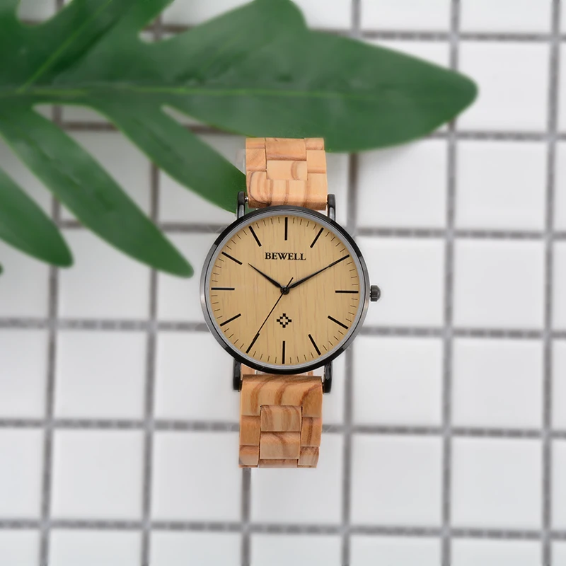 BEWELL WOODEN WATCH