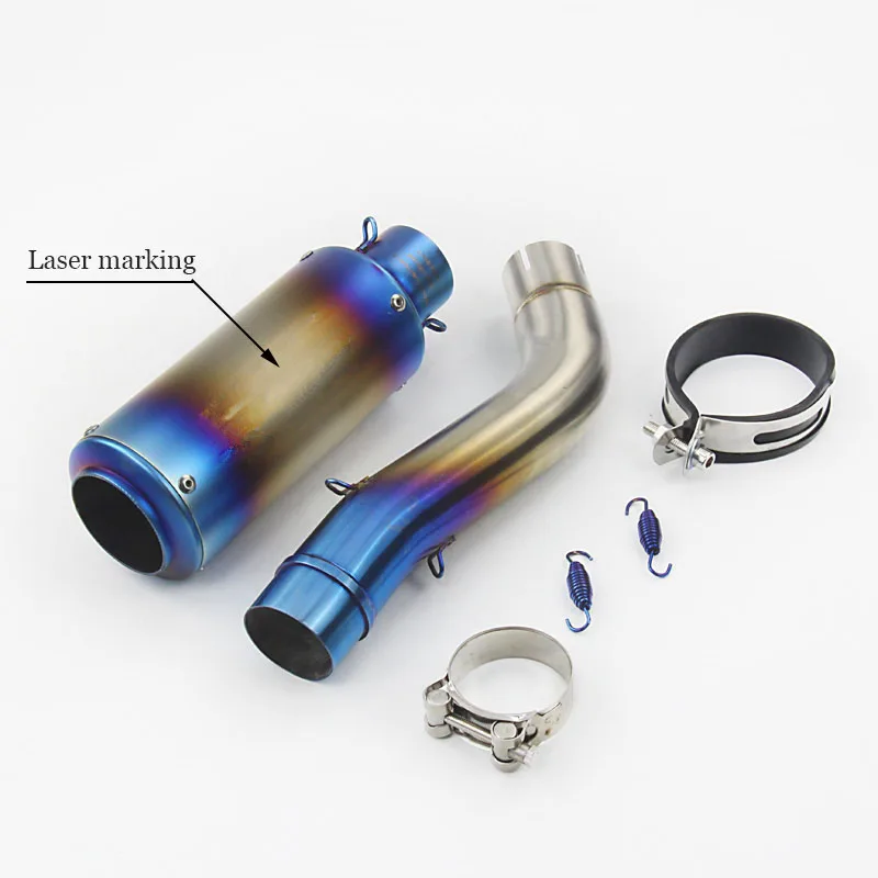

Motorcycle pipe exhaust modified Exhaust middle pipe for Ducati for Scrambler CR-T muffler + ID:51mm exhaust muffler