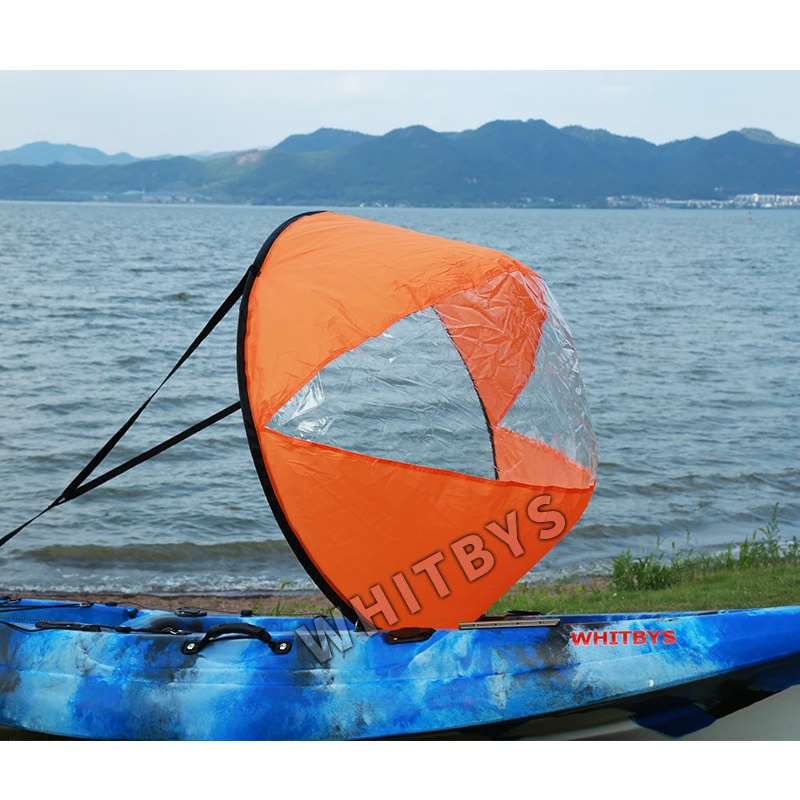 Whitbys New Style 42" Kayak Windpaddle Sail with clear window durable