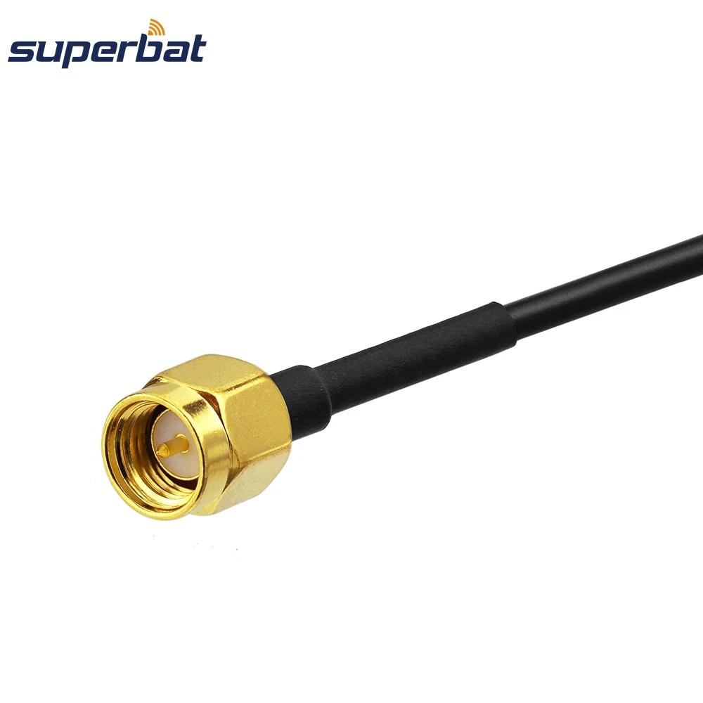 Superbat SMA Plug to TS9 Male Right Angle Pigtail Cable RG174 15cm for USB Modems Sierra Wireless USB301/305