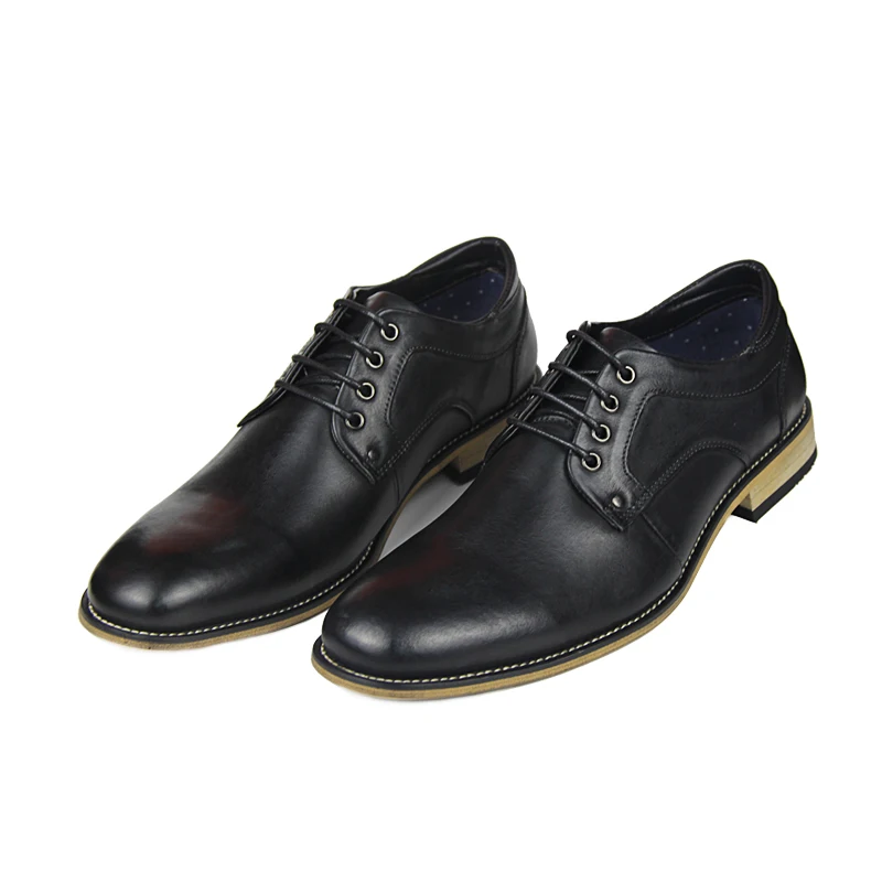 Men's Genuine Leather Shoes Extra Size 11 12 13 Top Head Leather Brand Dress Shoes Europe America Style Man Business