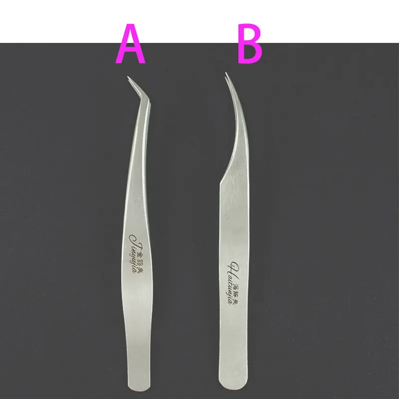 1PCS Eyelash Tweezer Anti static Stainless steel Curved Tweezers Super High Quality Anti acid