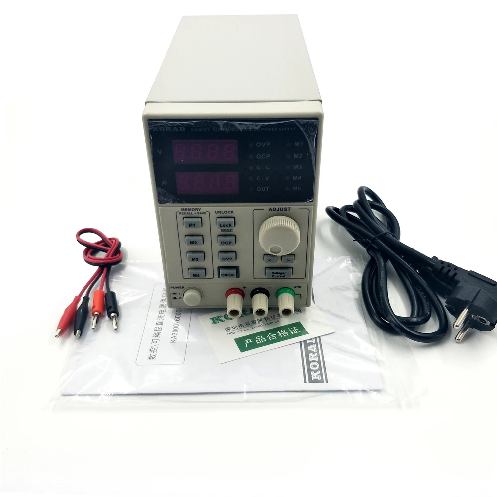 

220V KA3005D DC Power Supply 30V/5A Digital High Precision Adjustable For Scientific Research Service Laboratory 0.01V 0.001A