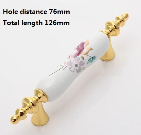 Cheap Length 126mm Hole Pitch 76mm Ceramic handle Kitchen Furniture Handle cabinet handle drawer handle Cheap Length 126mm Hole Pitch 76mm Ceramic handle Kitchen Furniture Handle cabinet handle drawer handle