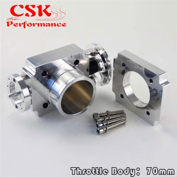 

Universal 2.75" 70mm CNC Billet Intake Throttle Body Aluminum High Flow Silver