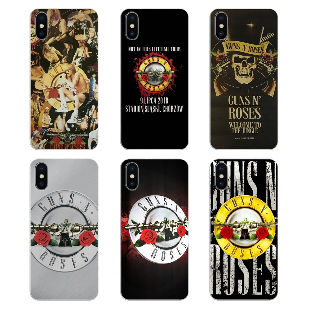 Пистолеты n roses Music Bank мягкие прозрачные чехлы для Huawei Honor 8 8C 8X9 10 7A 7C Mate 20 Lite Pro P Smart