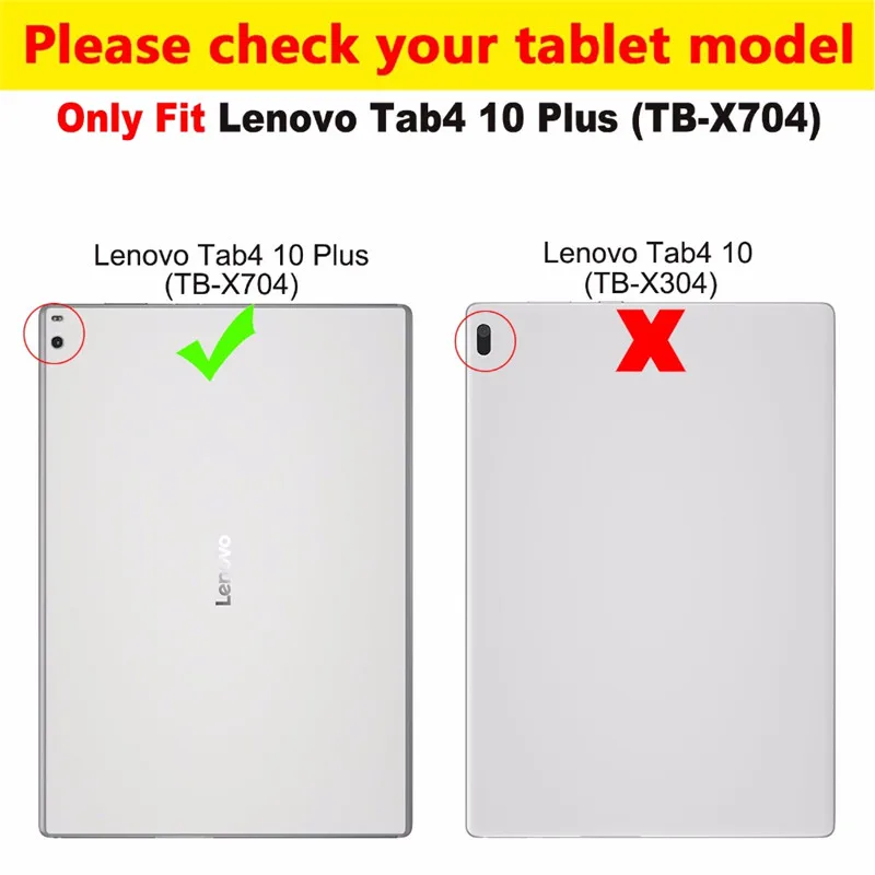 Умный чехол-подставка из искусственной кожи для lenovo Tab 4, Tab4, 10 Plus, TB-X704, TB-X704F, TB-X704N, 10,0 дюймов, защитный чехол для планшета+ пленка+ ручка