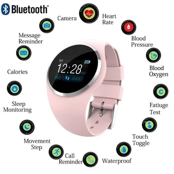 

Smart Band Bracelet Girl Heart Rate Monitor Wrist Smart Wristband Lady Fitness Tracker Blood Pressure Watch