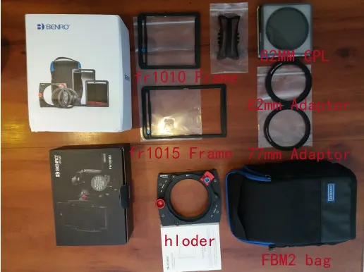 Benro FH100M2K0 100mm system  Filter kit FH100M2 holder+MACPL82+FBM2 Set