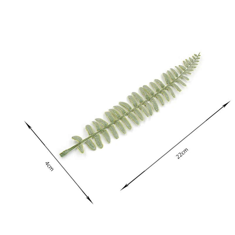 5 шт./лот, 22 см, Зеленый Искусственный Шелковый букет листьев, свадебные декоративные аксессуары для вечеринок, сделай сам, скрапбук, товары для рукоделия