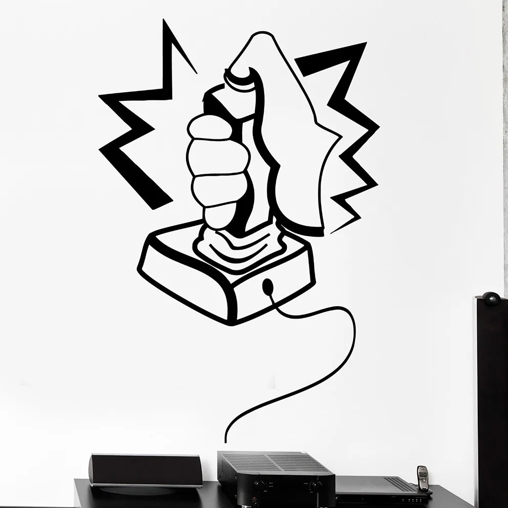 Wall Decal Gaming Joystick Joypad font b Gamepad b font Gamer Vinyl Decal