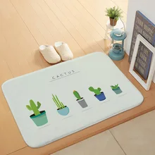 Креативный дизайн свежая серия кораллового флиса коврики подушки для ванной коврики для гостиной кухни общие Противоскользящие коврики