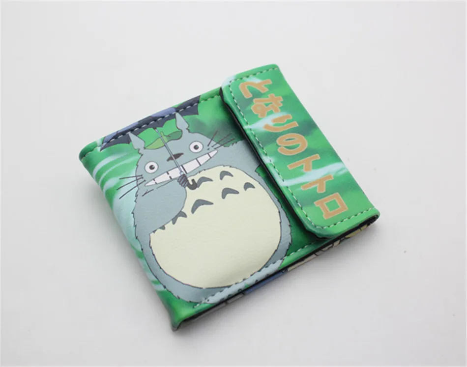 Мой сосед Тоторо кошелек прекрасный кот японское аниме из искусственной кожи короткий кошелек на застежке женский кошелек унисекс держатель для карт кошелек