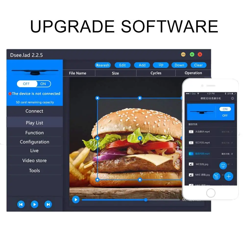 Dseelab 50cm 3d hologram led advertising display fan 3d led 3d holographic led fan Dseelab 50cm 3d hologram led advertising display fan 3d led 3d holographic led fan