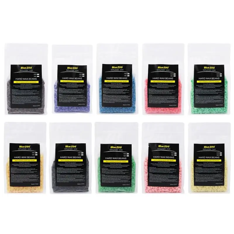 Online 500g Wachs Bohnen Enthaarung Wachs Pellet Heißer Film Harte Wachs bohnen Weibliche Haar Entfernung Keine Streifen Hard Wax Bead für Körper Haar Entfernung