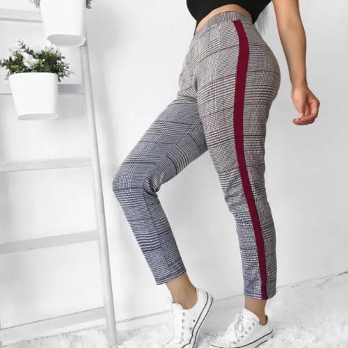 Women High Waist Stretch Skinny Pencil Pants Ladies
