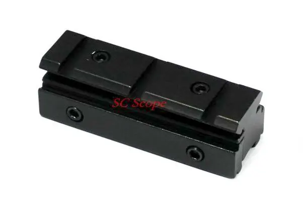 

Dovetail to Weaver Riser Rail Mount 11/21 Adapter Fit Winchester etc