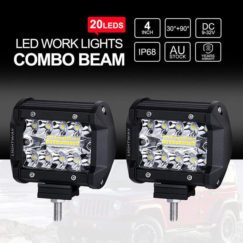4 &quotдюймов 60 Вт 20LED рабочий светильник наводнения месте комбинированный