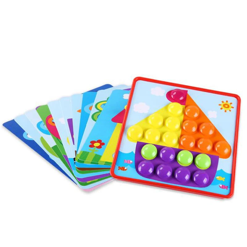 3D Puzzles Toys For Children Composite Picture Puzzle Creative Mosaic Mushroom Nail Kit Educational Game Toys For Kids 3D Puzzles Toys For Children Composite Picture Puzzle Creative Mosaic Mushroom Nail Kit Educational Game Toys For Kids
