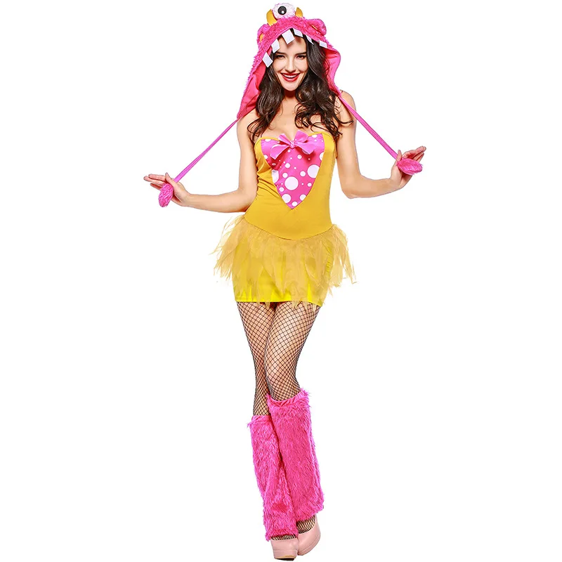 New Halloween Costumes Sexy Bra Monster Suit Animal Cosplay Costume